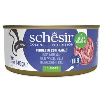 Konzerva SCHESIR Cat tuňák + hovězí 140g Nejprodávanější