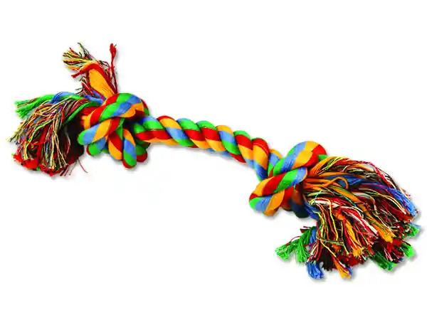Uzel DOG FANTASY bavlněný barevný 2 knoty 30 cm Horká Nabídka