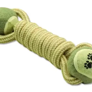 Levný Přetahovadlo DOG FANTASY juta 2 tenisáky 28 cm
