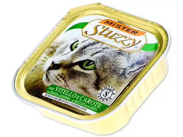 Nejlepší Volba Vanička MISTER STUZZY Cat telecí + mrkev 100g