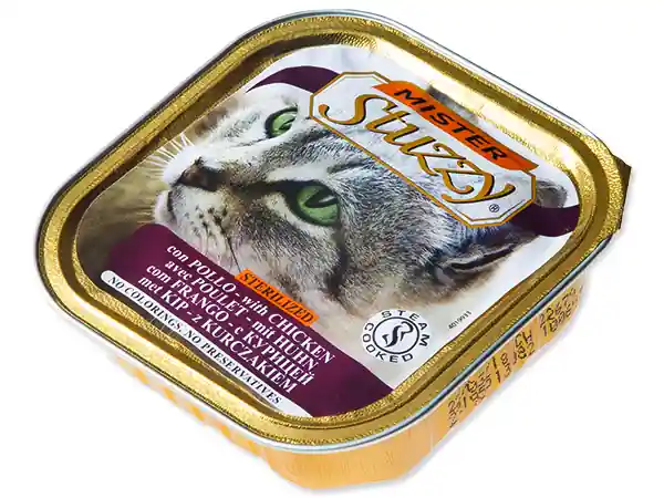 Must-Have Vanička MISTER STUZZY Cat pro sterilizované kočky kuřecí 100g