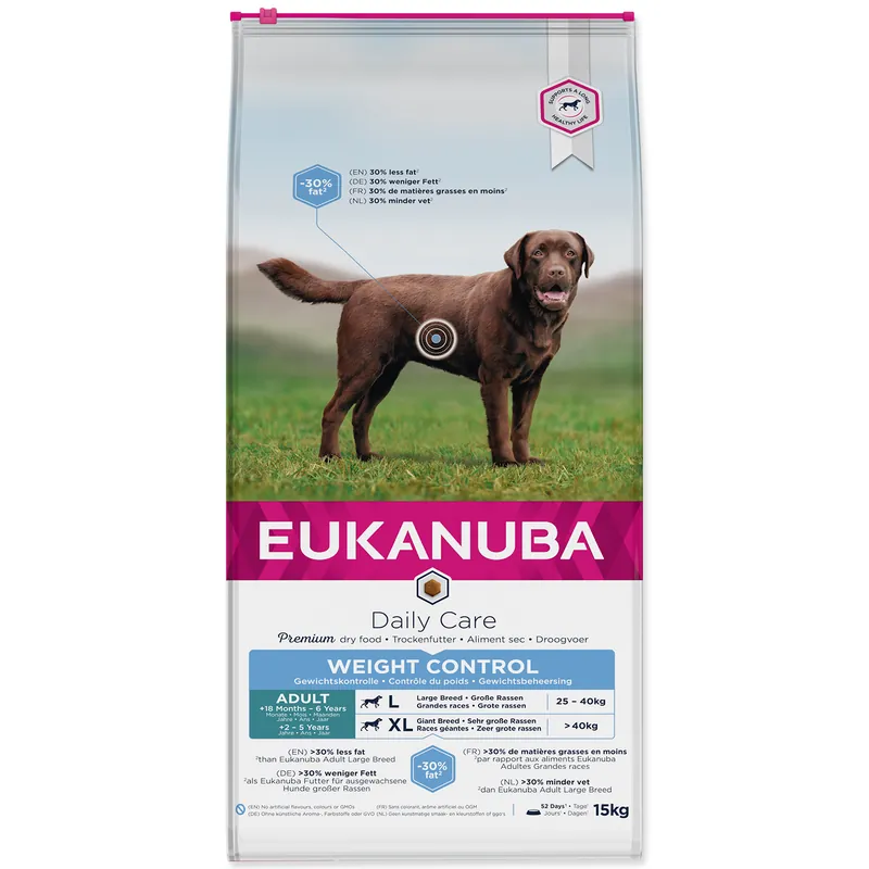 EUKANUBA Adult Large Light / Weight Control 15kg Tovární Cena
