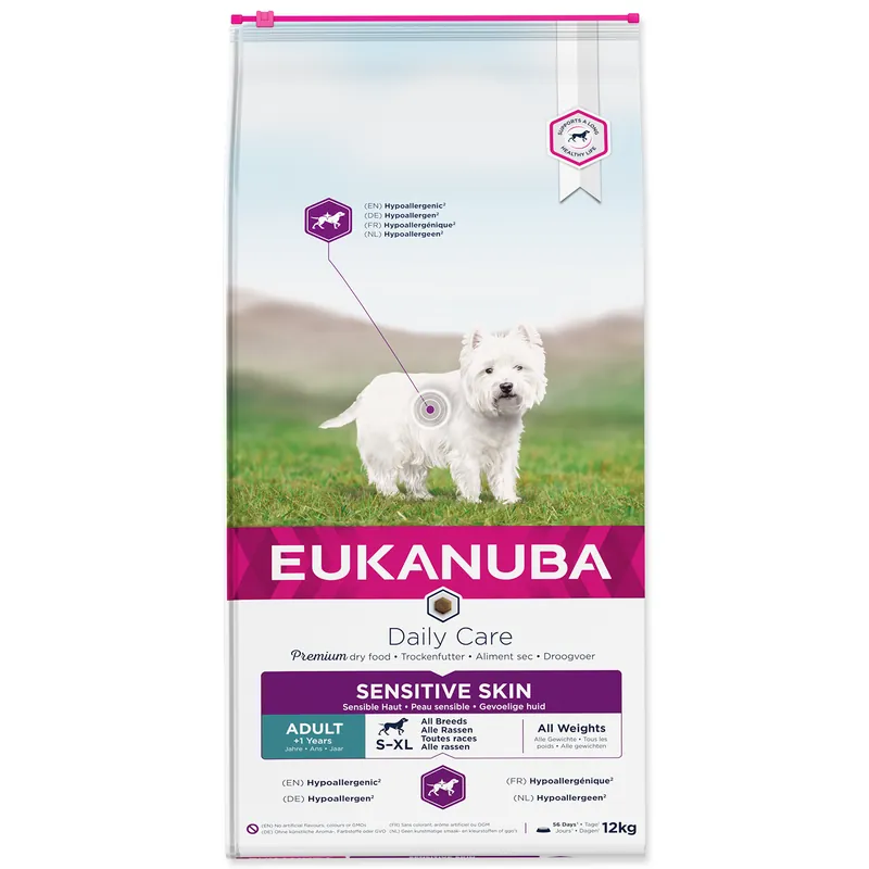 Nízká Cena EUKANUBA Daily Care Sensitive Skin 12kg