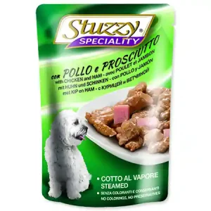 Nová Kolekce Kapsička STUZZY Dog Speciality kuře + šunka 100g