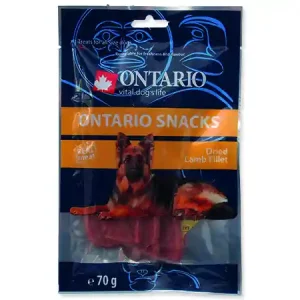 Cenový Hit Snack ONTARIO Dog Dry Lamb Fillet 70g