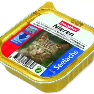 Paštika BEAPHAR Renální dieta pro kočky s treskou 100g Expresní Doručení