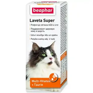 Koupit Online Kapky BEAPHAR pes a kočka Laveta Super vyživující srst 50ml