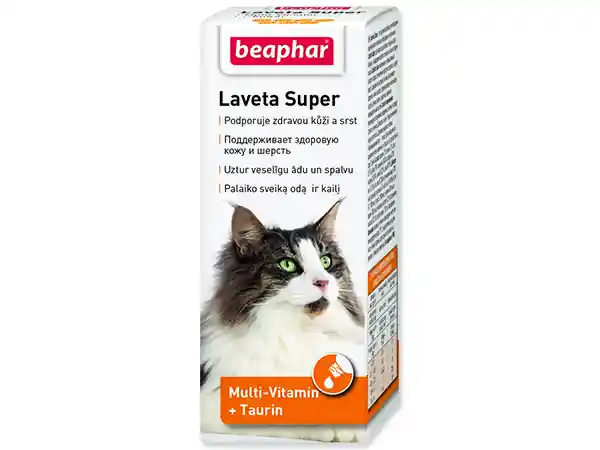 Koupit Online Kapky BEAPHAR pes a kočka Laveta Super vyživující srst 50ml
