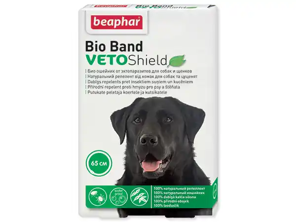 Zlevněný Obojek repelentní BEAPHAR Bio Band Veto Shield 65 cm