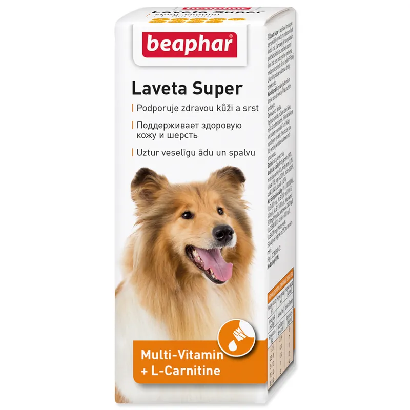 Sleva Kapky BEAPHAR Laveta Super vyživující srst 50ml