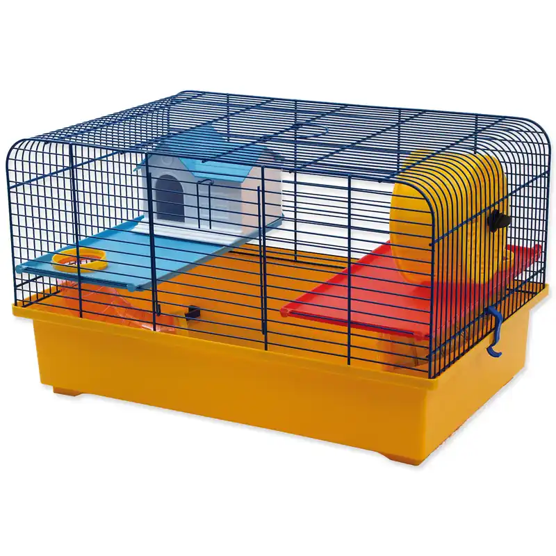 Klec SMALL ANIMALS CH1 modrá + žlutá Cenově Výhodný