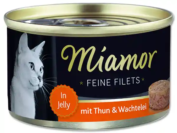 Konzerva MIAMOR Feine Filets tuňák + křepelčí vejce v želé 100g Levný