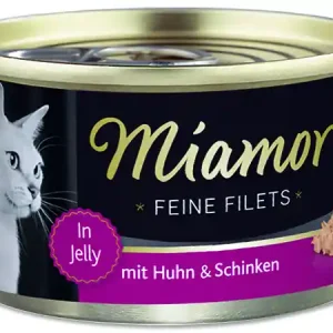 Konzerva MIAMOR Feine Filets kuře + šunka v želé 100g Cenová Bomba