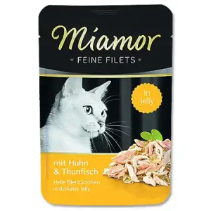 Kapsička MIAMOR Feine Filets kuře + tuňák v želé 100g Cenová Bomba