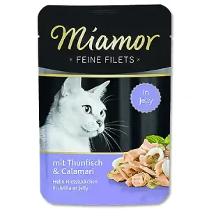 Kapsička MIAMOR Feine Filets tuňák + kalamáry v želé 100g Cenově Výhodný