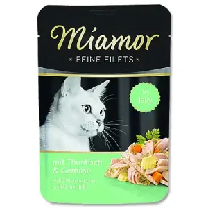 Kapsička MIAMOR Feine Filets tuňák + zelenina v želé 100g Tovární Cena