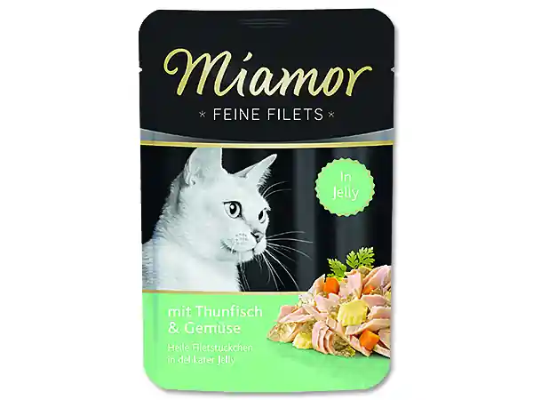 Kapsička MIAMOR Feine Filets tuňák + zelenina v želé 100g Tovární Cena