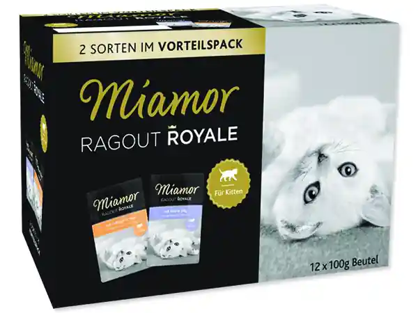Kapsičky MIAMOR Ragout Royale Kitten v želé multipack 1200g Výhodná Nabídka