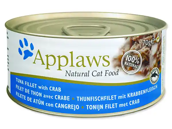 Aktuální Konzerva APPLAWS Cat Tuna & Crab 70g