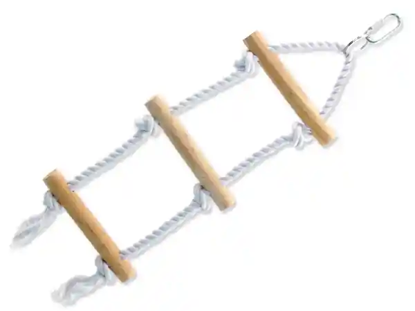 Žebřík BIRD JEWEL provazový + dřevěné příčky 40 cm Akce