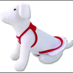 Zlevněný Šaty DOG FANTASY Summer bílo-červené XS