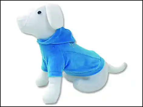 Triko DOG FANTASY s kapucí modré L Zlevněný