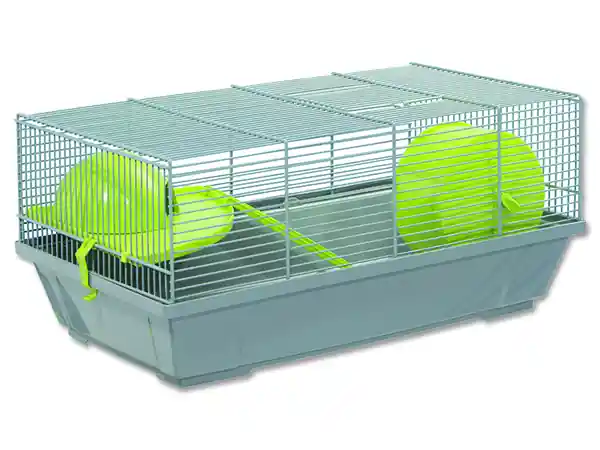Omezená Nabídka Klec SMALL ANIMALS Erik šedá se zelenou výbavou