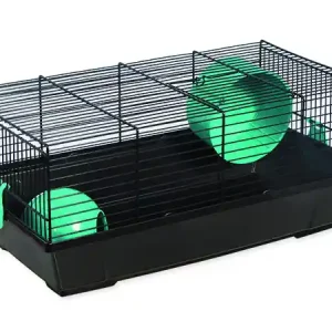 Novinka Klec SMALL ANIMALS Viktor černá s modrou výbavou