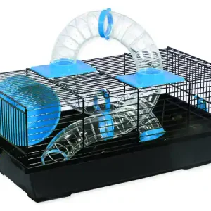 Dokud Zásoby Vydrží Klec SMALL ANIMALS Libor černá s modrou výbavou