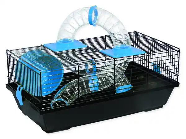 Dokud Zásoby Vydrží Klec SMALL ANIMALS Libor černá s modrou výbavou