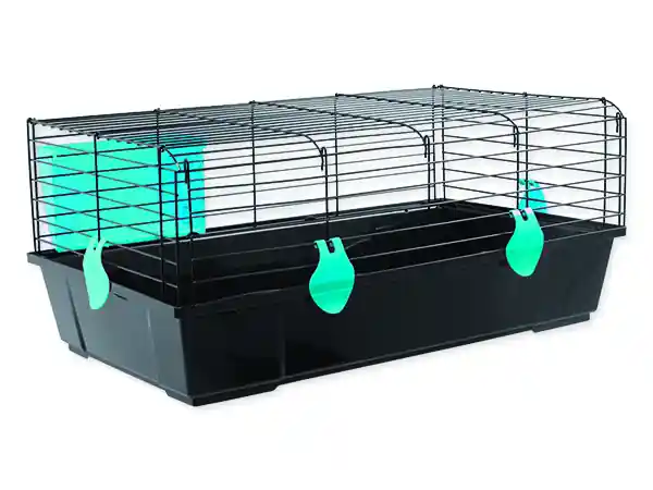 Klec SMALL ANIMALS Matěj černá s modrou výbavou Dokud Zásoby Vydrží