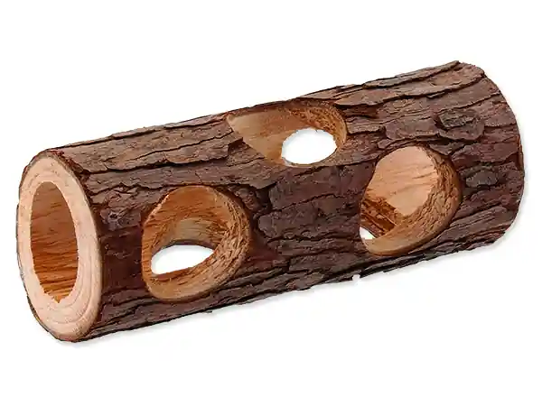 Úkryt SMALL ANIMALS kmen stromu dřevěný 5 x 15 cm Výprodej