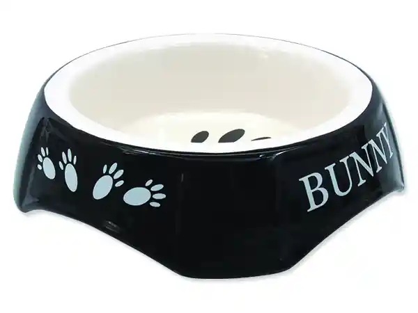 Odeslání Ihned Miska SMALL ANIMALS potisk Bunny černá 15 cm