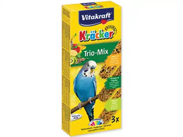 Poslední Šance Vitakraft Kräcker Trio-Mix andulky 3 ks 90g