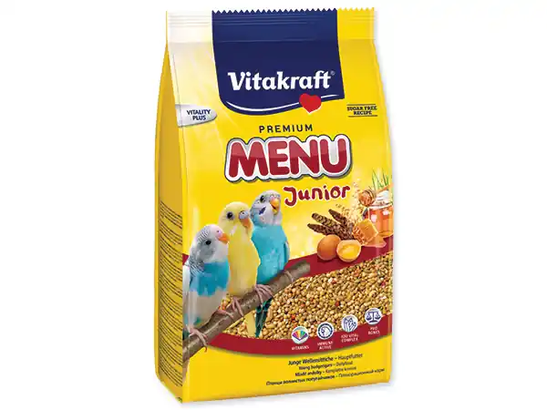 Menu VITAKRAFT Budgies Junior bag 500g Nakupujte Hned