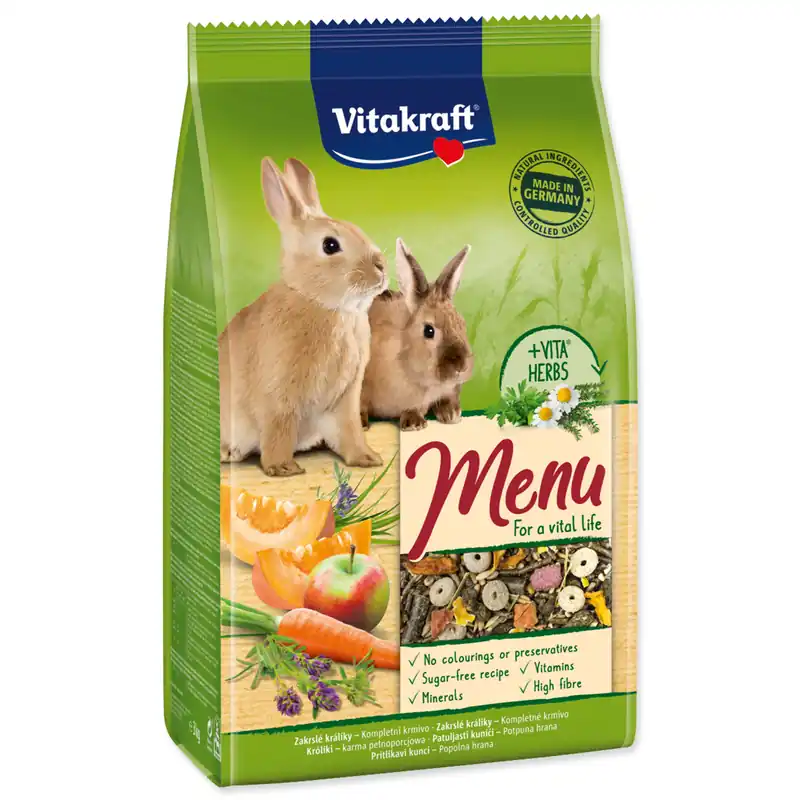 Sleva Menu VITAKRAFT Vital Rabbit 3kg