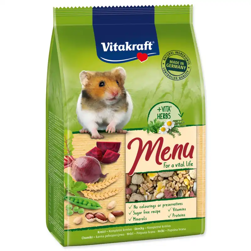 Menu VITAKRAFT Hamster bag 400g Tovární Cena