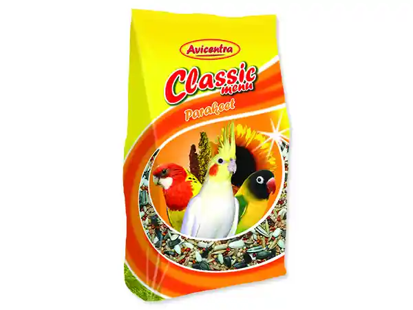 AVICENTRA standart pro malé papoušky 1kg Koupit Online