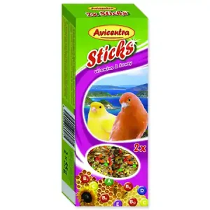Časově Omezené Avicentra tyčinky vitamínovo-medové pro kanáry 2ks
