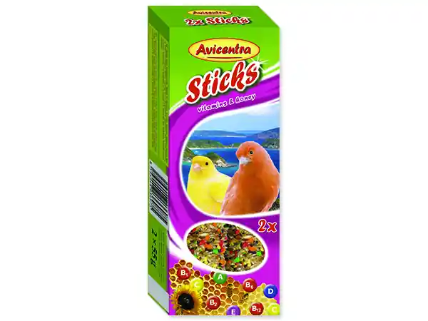 Časově Omezené Avicentra tyčinky vitamínovo-medové pro kanáry 2ks
