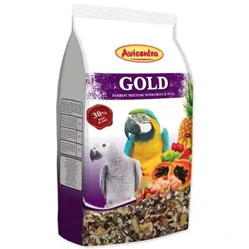 Aktuální AVICENTRA Gold pro velké papoušky 850g