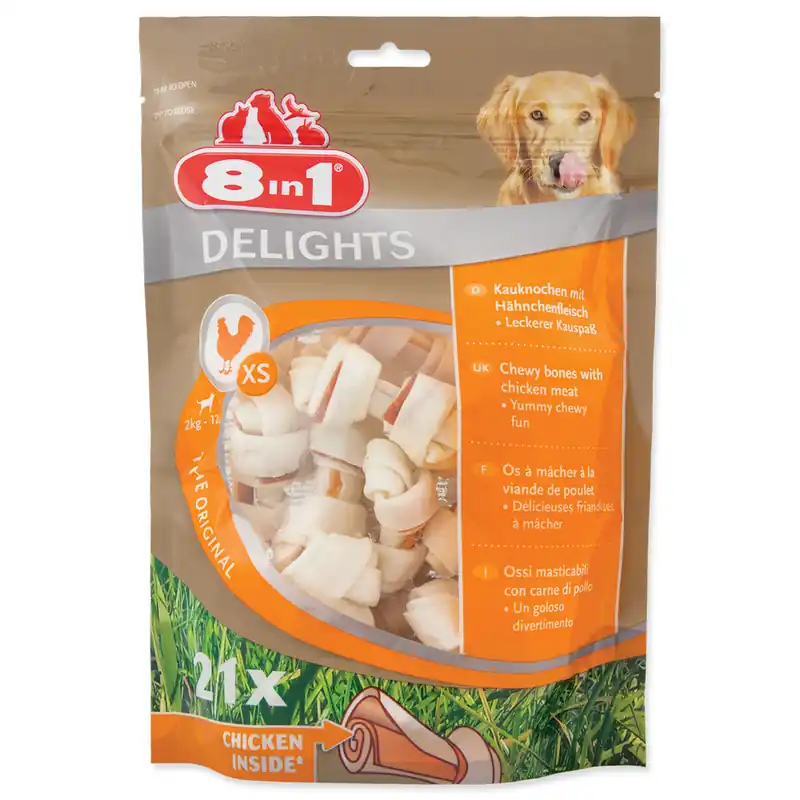 Nejlepší Volba Kosti 8in1 Delights žvýkací XS bag 21ks