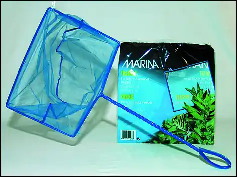 Síťka MARINA akvarijní modrá jemná 15 cm Oblíbený