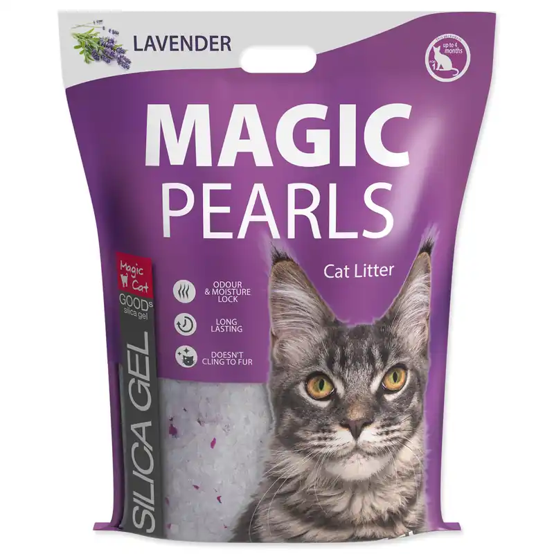 Kočkolit MAGIC PEARLS Lavender 16l 6,3kg Horká Nabídka