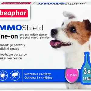 Sezónní Sleva BEAPHAR Line-on IMMO Shield pro psy S 4,5ml