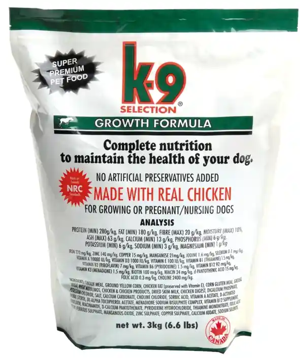 K-9 SELECTION GROWTH FORMULA 3 kg Objednat Nyní