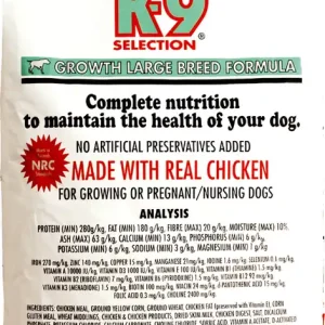 Originální K-9 SELECTION GROWTH LARGE BREED FORMULA 12 kg