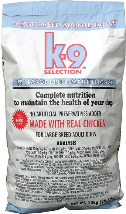 Kup Teď K-9 SELECTION MAINTENANCE LARGE BREED 12 kg