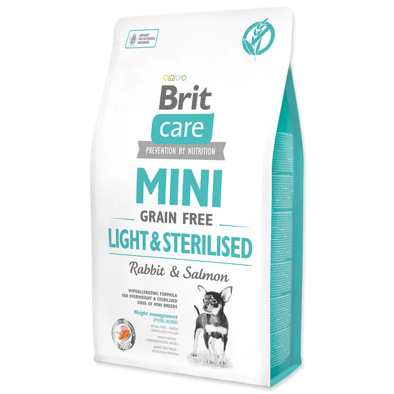 Rychlé Dodání BRIT Care Mini Grain Free Light & Sterilised 7kg