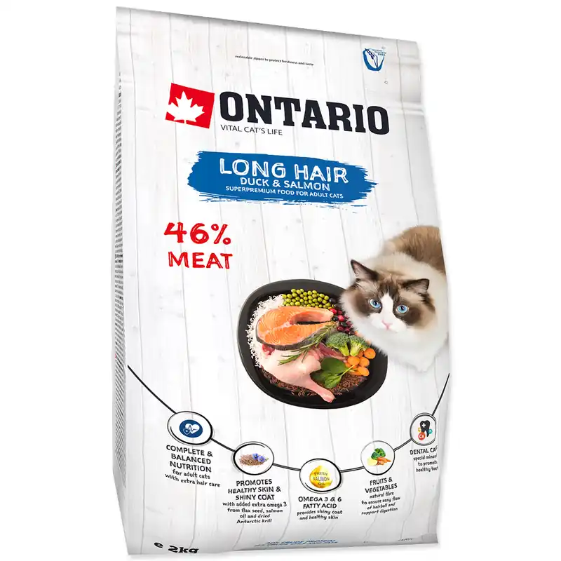 Cenově Výhodný Ontario Cat Long hair 6,5kg